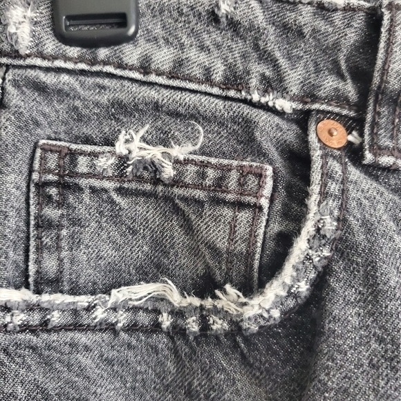 ZARA Women's Size 6 Black Thrashed Jeans  Grunge - Picture 4 of 9